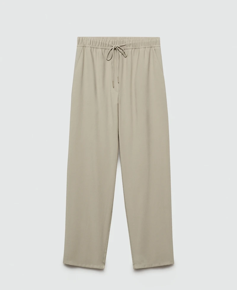 Mango Women's Drawstring Jogger Trousers