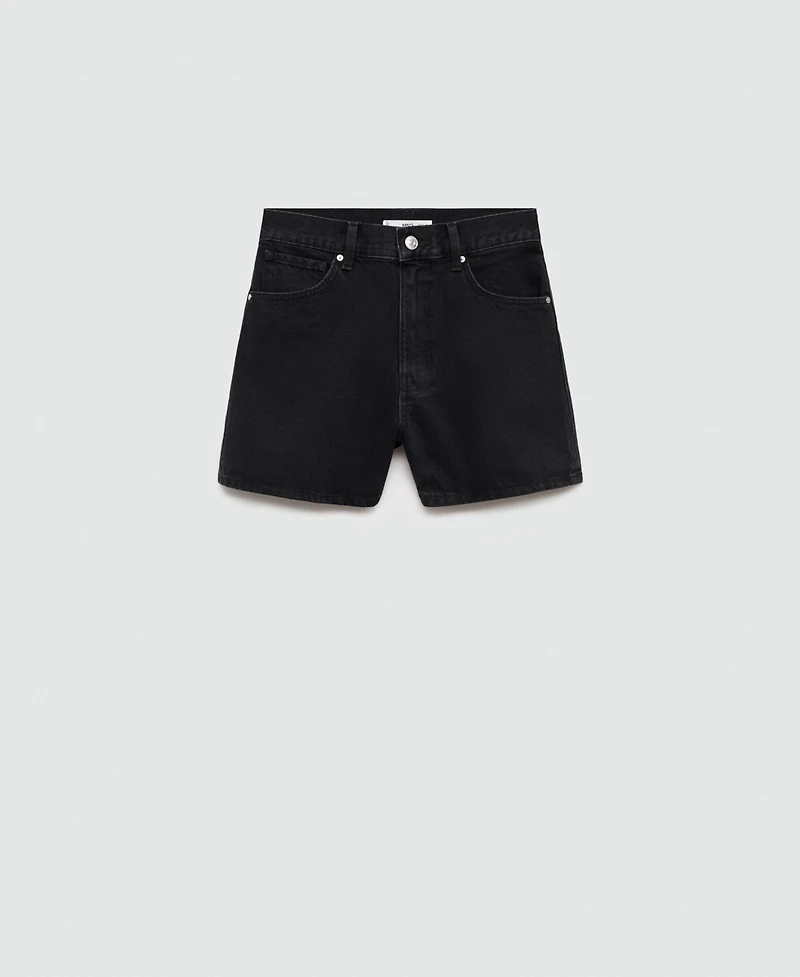 Mango Women's High-Rise Denim Shorts