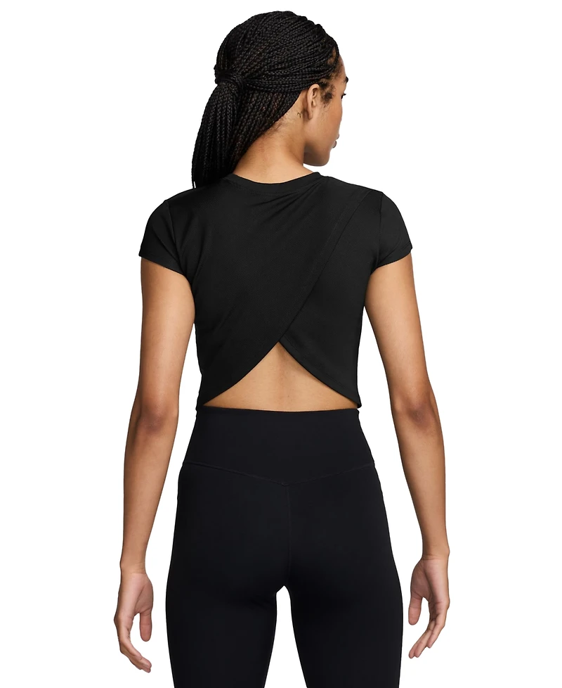 Nike Women's One Fitted Rib Dri-fit Cropped Top