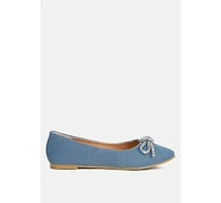 Ellerby embellished bow detail ballet flats