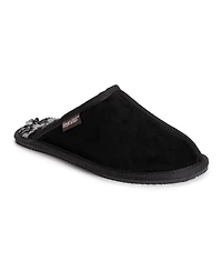 Muk Luks Men's Dave Printed Berber Suede Scuff Slippers