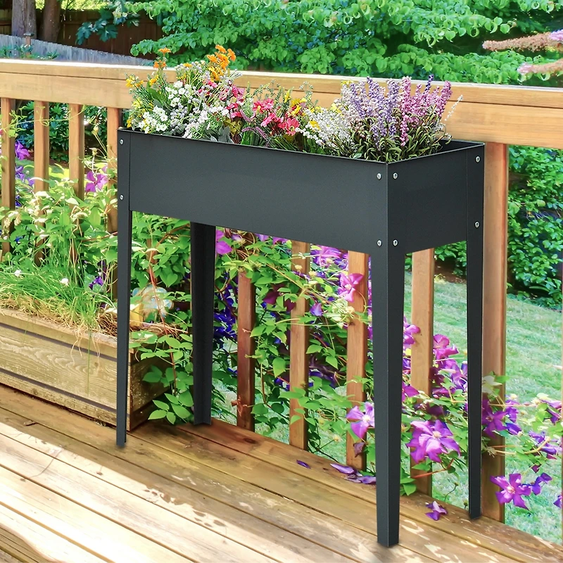 Elevated Vegetable Garden Bed Self-Draining, Raised & Safe Planter