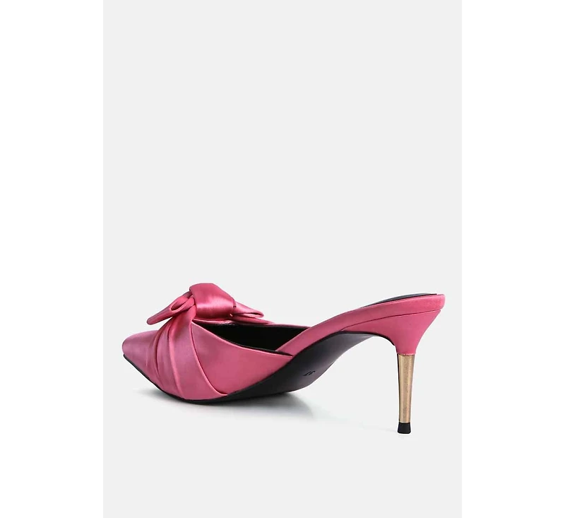 Queenie Satin Stiletto Mule Women