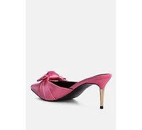 Queenie Satin Stiletto Mule Women