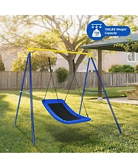 Slickblue Boys Platform Tree Swing 700 lbs Capacity Adults Outdoor Fun