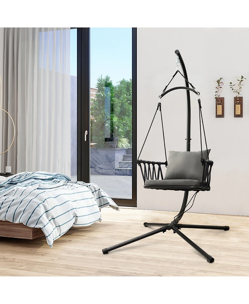 Slickblue Hanging Swing Chair with Stand