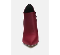 Melba Womens Pointed Toe Stiletto Boot