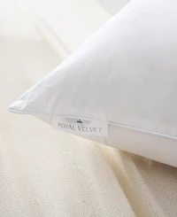 Royal Velvet Twin Pack White Goose Down and Feather Blend 2-Pack Pillow, King