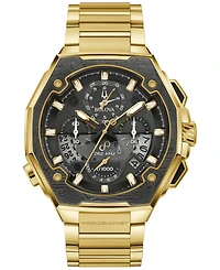 Bulova Men's Chronograph Series X Precisionist Gold-Tone Stainless Steel Bracelet Watch 45mm
