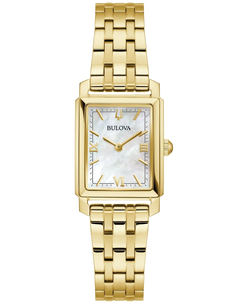 Bulova Women's Sutton Gold-Tone Stainless Steel Bracelet Watch 21mm