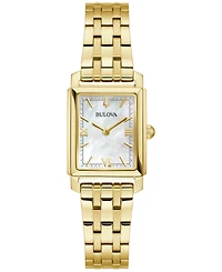 Bulova Women's Sutton Gold-Tone Stainless Steel Bracelet Watch 21mm