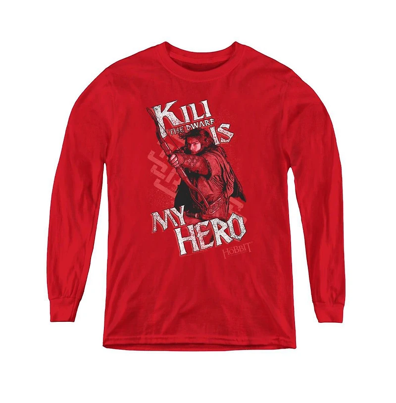 The Hobbit Youth Kili Is My Hero Long Sleeve Sweatshirts
