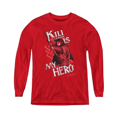The Hobbit Youth Kili Is My Hero Long Sleeve Sweatshirts