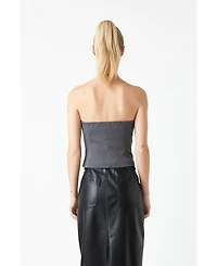 Grey Lab Women's Draped Corset Top