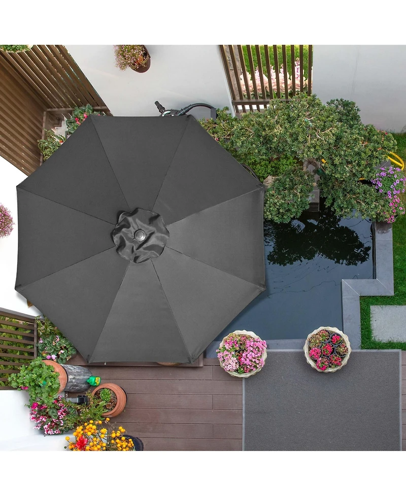 8 Ft Patio Umbrella Replacement Canopy Market Table Top Outdoor Beach Poolside