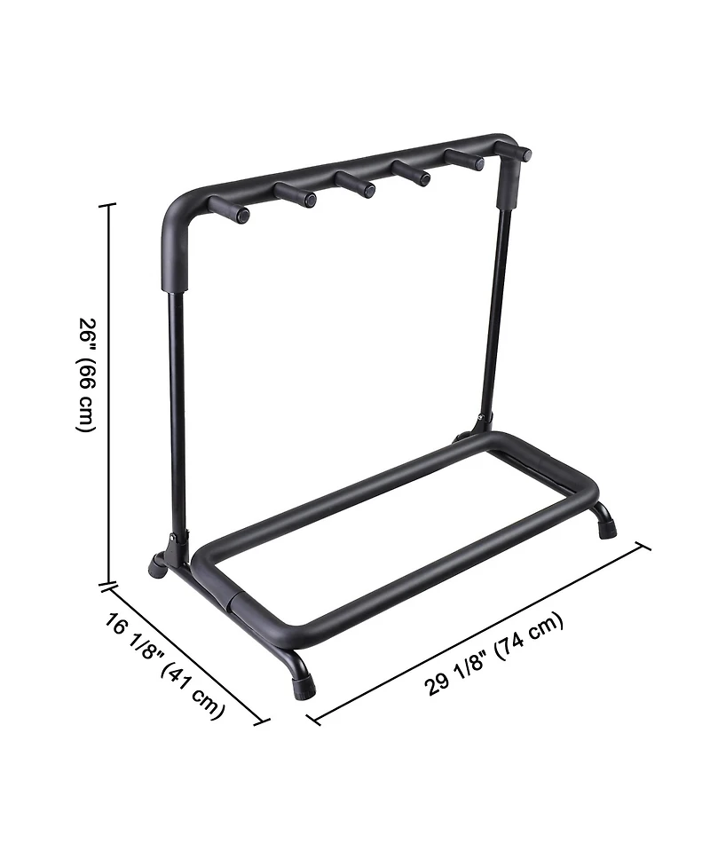 Yescom 5 Five Holder Multi Guitar Folding Stand Band Stage Bass Acoustic Guitar Display Rack