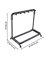 Yescom 5 Five Holder Multi Guitar Folding Stand Band Stage Bass Acoustic Guitar Display Rack