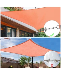 Rectangle Sun Shade Sail Hardware Kit 304 Anti-Rust Stainless Steel Outdoor Yard