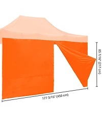 InstaHibit 1 Pack Side Wall for 10x15 Ft Ez Pop Up Canopy Tent UV50+ Zipper Pool