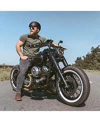 Ahr Half Face Motorcycle Helmet Dot Approved Bike Chopper Cruiser Scooter