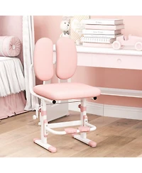 Slickblue Ergonomic Height-adjustable Kids Study Chair with Double Back Support