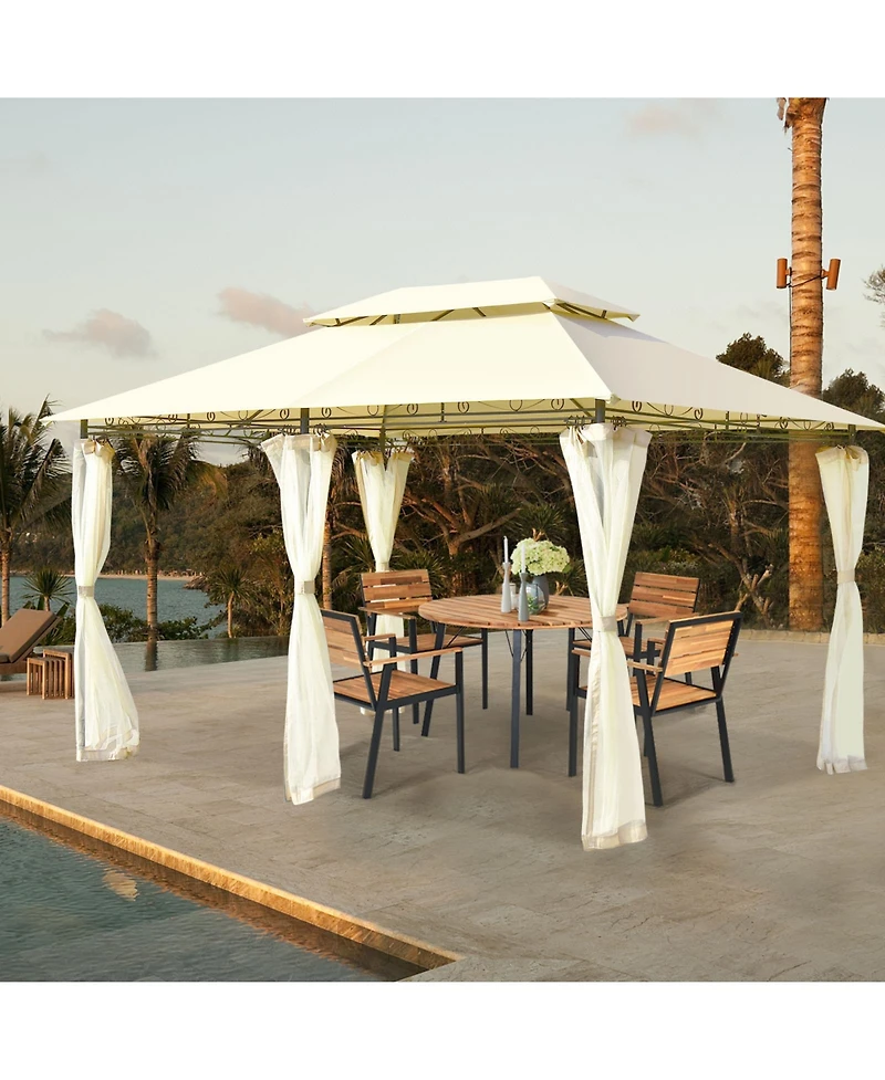 Slickblue 10 Feet x 13 Tent Canopy Shelter with Removable Netting Sidewall