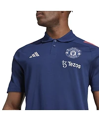Adidas Men's Blue Manchester United Tiro 24 Polo Shirt
