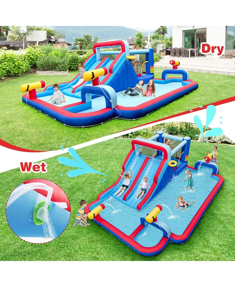 Inolait Inflatable Water Slide Park for Kids Backyard Outdoor Fun (without Blower)
