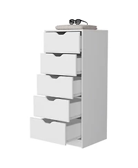 Fm Furniture Dillon Narrow 5 Drawer Dresser