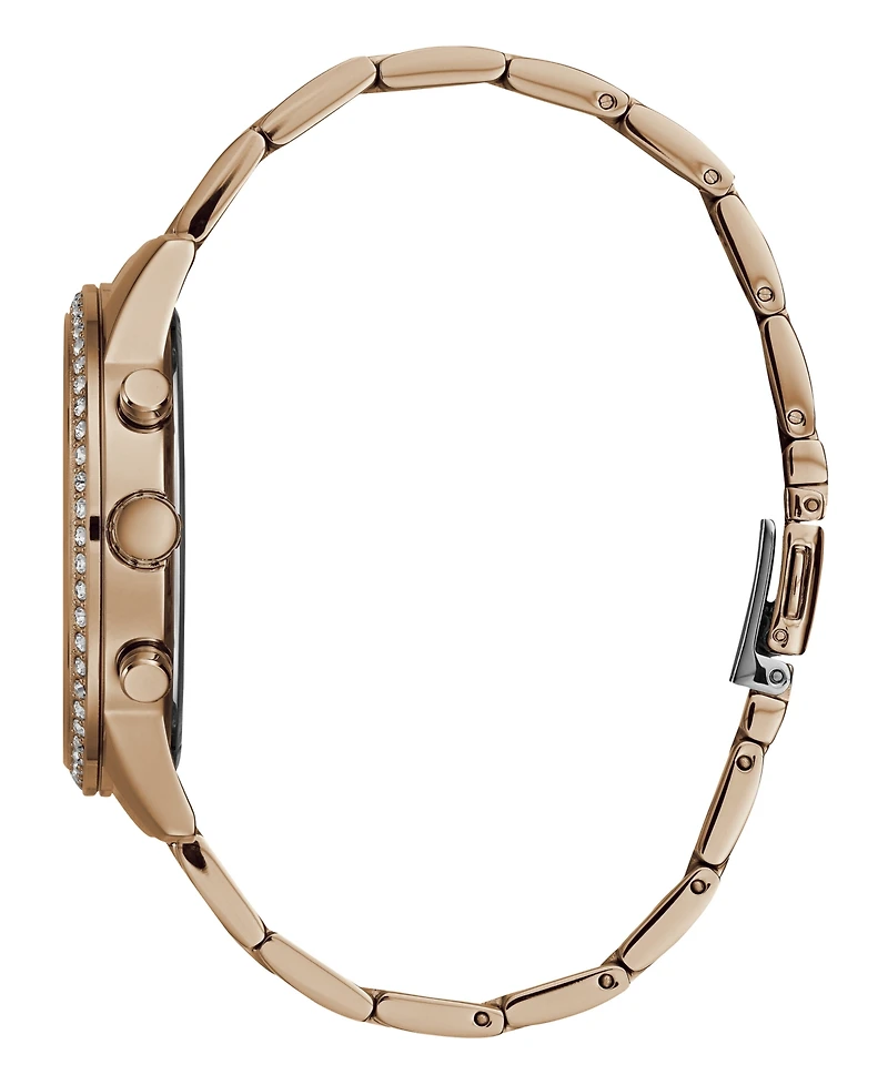 Guess Women's Multi-function Rose Gold Tone Stainless Steel Watch 40 mm
