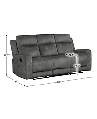 Homelegance White Label Pagosa 80" Double Reclining Sofa