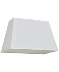 Springcrest White Large Rectangular Lamp Shade 14" Wide x 6" Deep at Top and 18" Wide x 12" Deep at Bottom and 12" Height (Sp