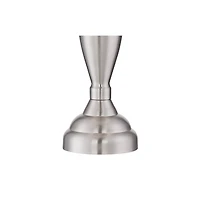 Regency Hill Blair Traditional Table Lamps 25" High Set of 2 Brushed Nickel White Drum Shade for Bedroom Living Room Bedside Nightstand Office Fa