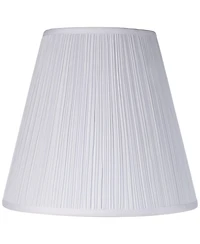 Springcrest 9" Top x 16" Bottom x 14 1/2" High x 14 3/4" Slant Lamp Shade Replacement Set of 2 Mushroom Pleated Spider Harp Finial