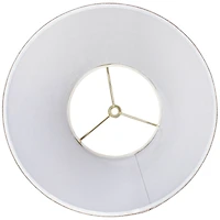 Springcrest Set of 2 Empire Lamp Shades Fine Burlap Small 6" Top x 12" Bottom x 9" Slant Spider Replacement Harp and Finial Fitting