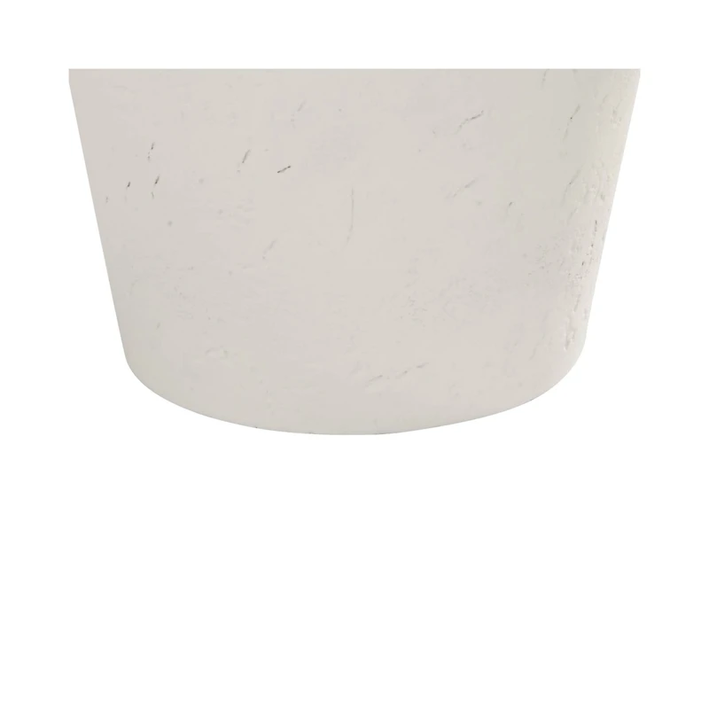 Velas 26" High Gourd Modern Coastal Table Lamps Set of 2 White Finish Fabric Shade Living Room Bedroom Bedside Nightstand House Office Home Readi