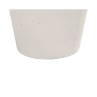 Velas 26" High Gourd Modern Coastal Table Lamps Set of 2 White Finish Fabric Shade Living Room Bedroom Bedside Nightstand House Office Home Readi