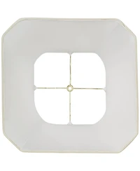 Imperial Shade Creme Medium Square Cut Corner Lamp Shade 10.5" Top x 16" Bot. x 14" Slant x 13.5" High (Spider) Replacement with H