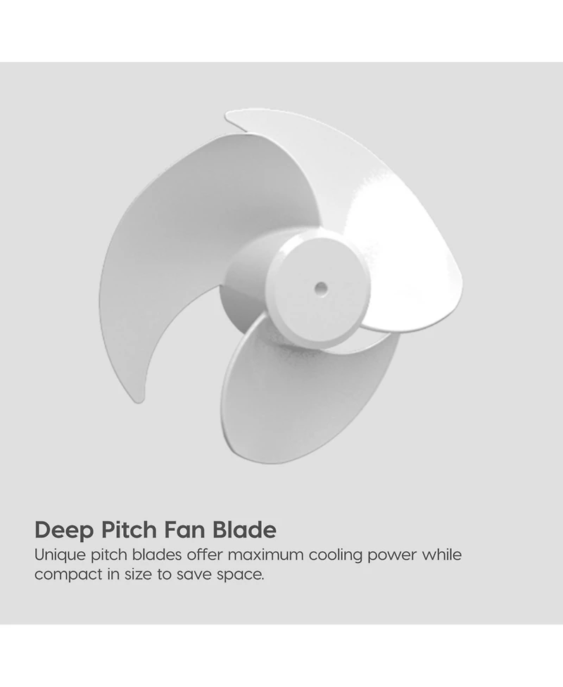 Iris Usa Woozoo Fan, Small Oscillating Desk Fan, Table Air Circulator, 3 Speeds, 52ft Max Air Distance, 12 Inches, 112° Adjustable Tilt, 30 db Lo