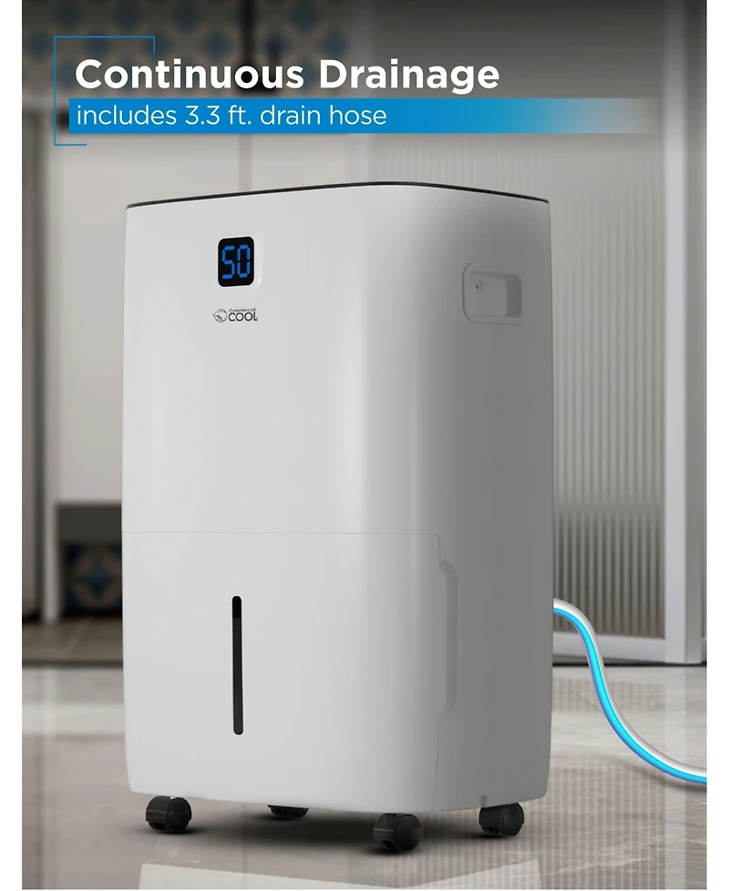 Dehumidifier, 50 Pint Dehumidifier,Portable Dehumidifier with Continuous Drainage 4500 Sq. Ft
