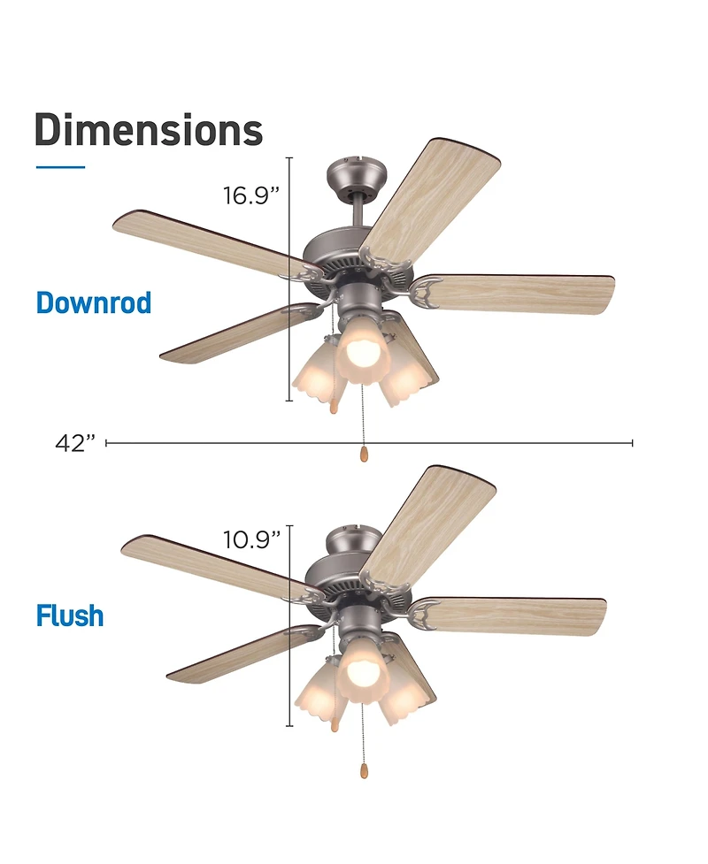 42 inch - 5 Blade Ceiling Fan