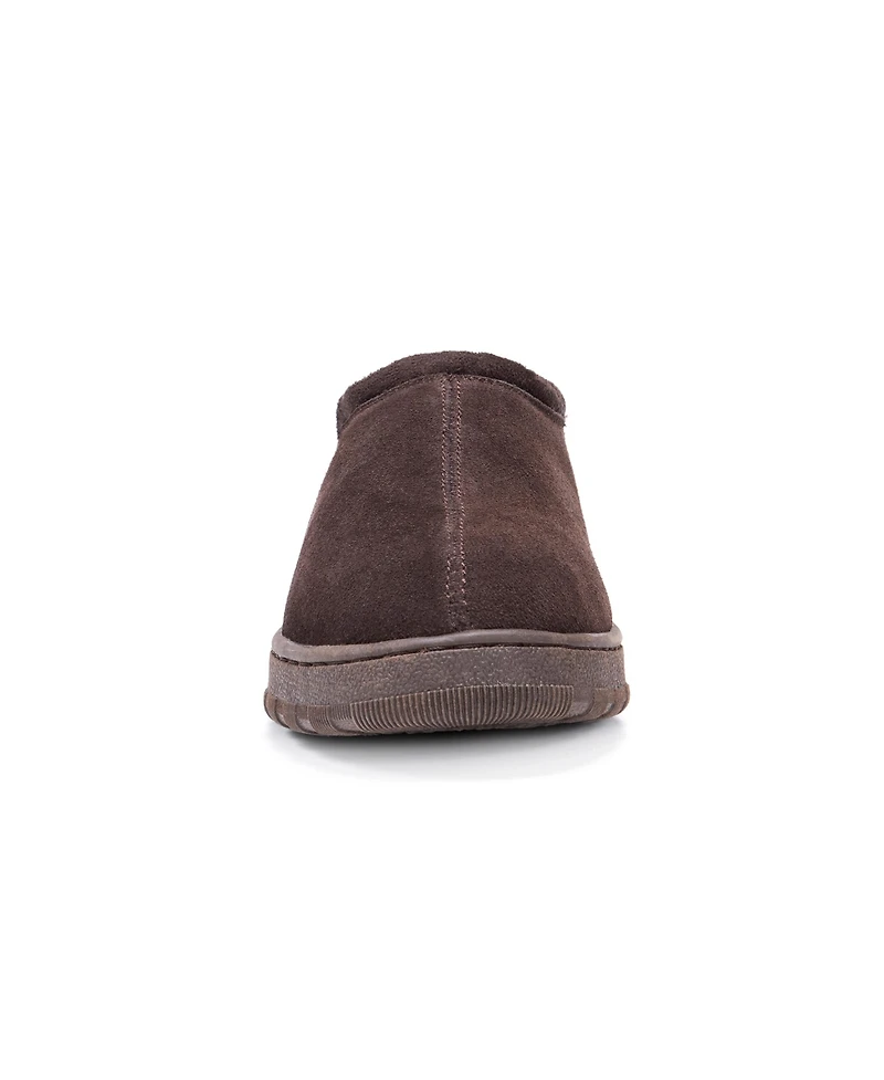 Muk Luks Men's Matt Printed Berber Suede Clog Slippers
