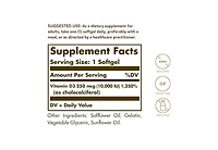 Solgar Vitamin D3-Cholecalciferol, 10,000 Iu, 120 S Gels