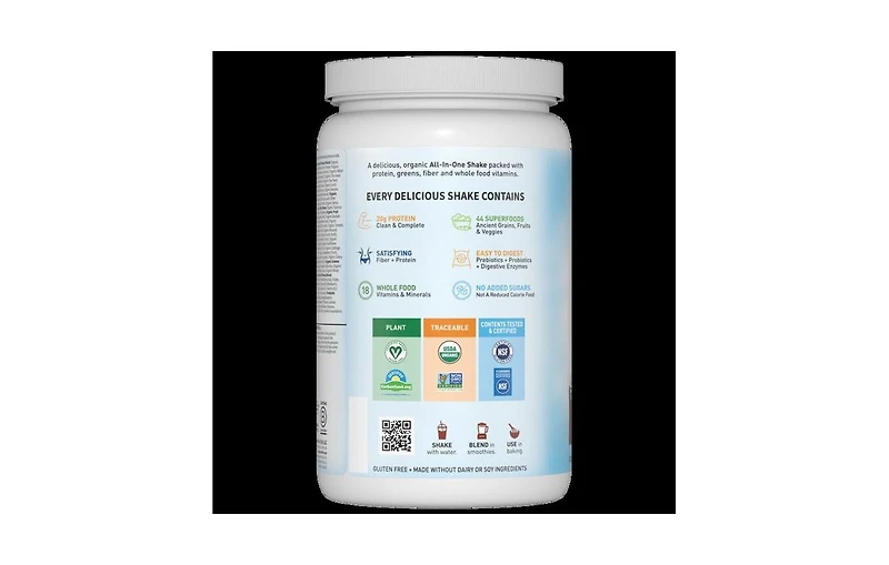 Garden of Life Raw Organic Meal Vanilla Spiced Chai Powder, 1115g Powder