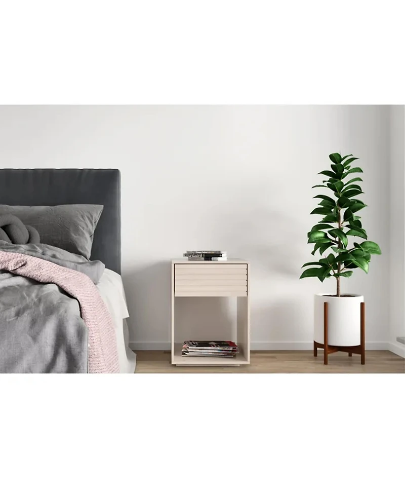 Woodek Floating Nightstand Set Of 2 Hardwood Nightstands With Open Shelf - Versatile Bedside Table For Bedroom