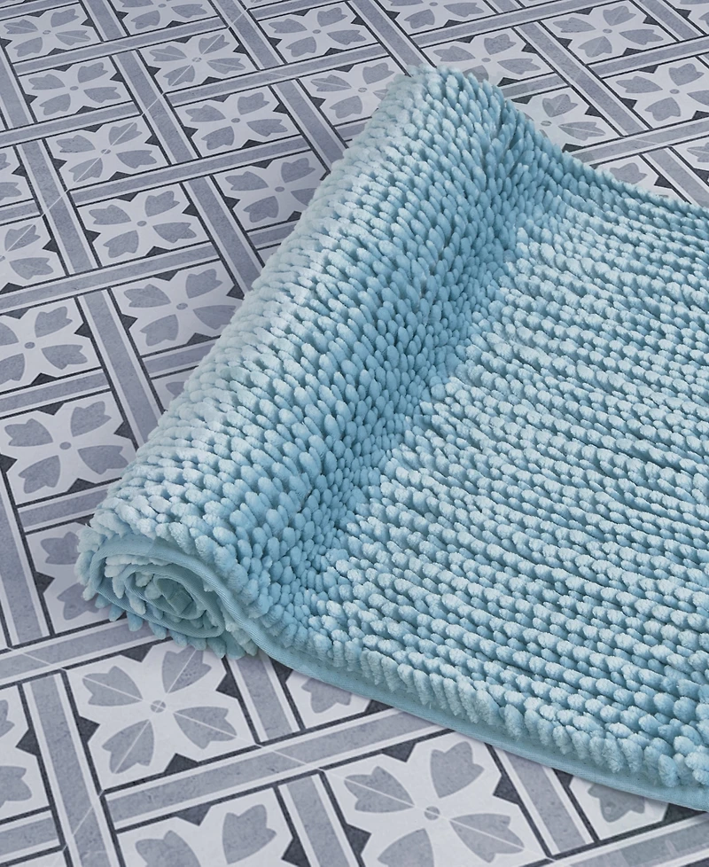 Laura Ashley Butter Chenille Bath Mat
