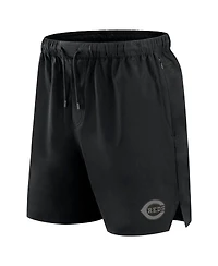 Fanatics Signature Men's Black Cincinnati Reds Front Office Woven Shorts