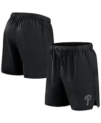 Fanatics Signature Men's Black Philadelphia Phillies Front Office Woven Shorts