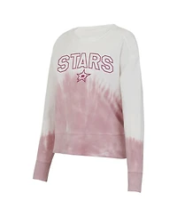 Concepts Sport Women's Pink/White Dallas Stars Orchard Tie-Dye Long Sleeve T-Shirt
