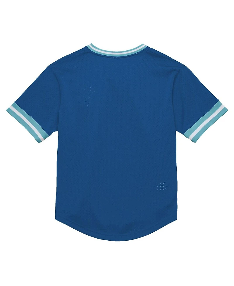 Mitchell & Ness Men's Blue Seattle Sounders Fc Mesh Fashion Jersey